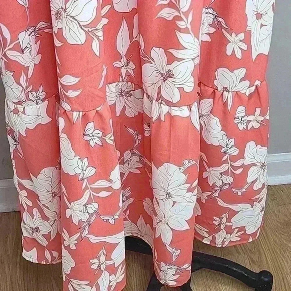 Social Standard Sanctuary Floral Maxi Sun Dress Shoulder BowTie Tier Peasant XXL - Picture 3 of 11